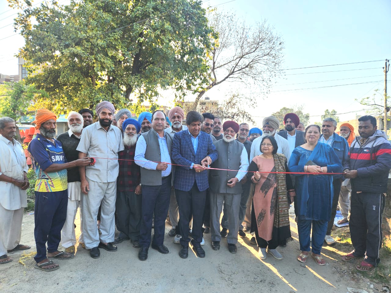 MLA Jimpa inaugurated the construction of streets in Ward No. 19 at a cost of Rs. 16 lakh